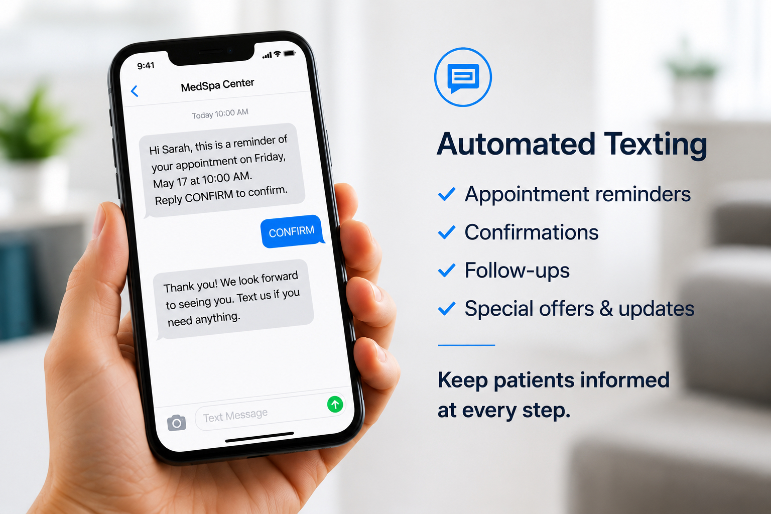 Automated Textbot Texting Interface